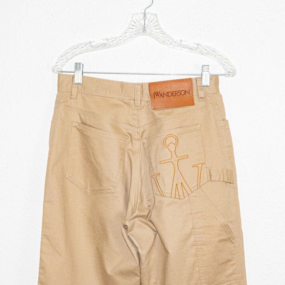 JW Anderson Straight Leg Carpenter Pants in Khaki Beige 28waist - Picture 7 of 12